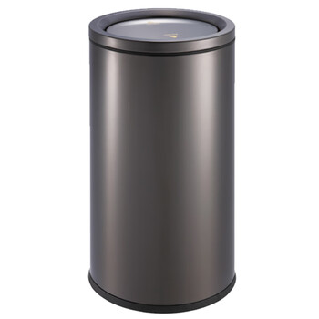 南 GPX-110E 南方户外垃圾桶 公用垃圾箱垃圾桶户外公用垃圾箱果皮桶 黑金 内桶容量50升