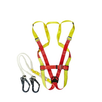 Honeywell霍尼韦尔 DL-C2 单挂点双挂钩集成式全身安全带高空作业安全绳 1条