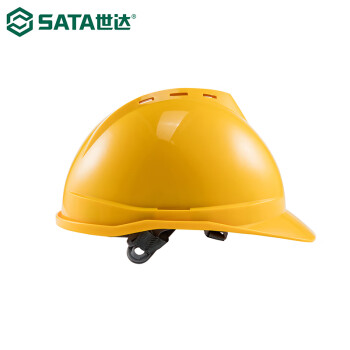 世达（SATA）TF0202Y V顶ABS透气安全帽-黄色