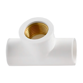 联塑（LESSO）铜内丝三通(PVC-U给水配件)白色 dn25XRC3/4＂