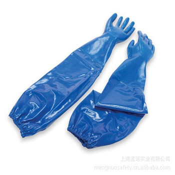 霍尼韦尔 NK803ES/9长袖带衬丁腈手套耐酸防化劳保手套长袖化学手套 72副起订