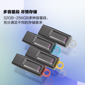金士顿（Kingston）128GB USB3.2 Gen 1 U盘 DTX 大容量U盘 时尚设计 轻巧便携  学习办公投标电脑车载通用