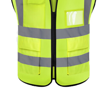 俊滢（JUNYING）JY 拉链式荧光黄绿色 反光背心