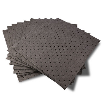 者也（ZYE）灰色吸附棉万能棉 工业吸油棉溢油漏油吸油垫 吸液棉吸油毡吸油垫40*50cm*2mm100片/箱