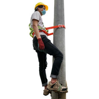 康安D350天尚挚尚电工水泥电线杆锰钢脚扣（300型8-10米杆）电力施工攀登脚钩 定制