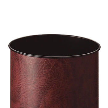 南 GPX-106 南方圆形单层垃圾桶 酒红色皮 商用垃圾桶 酒店宾馆客房果皮桶