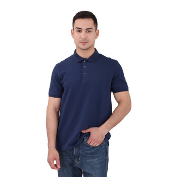 斯卡地尔SCOTORIA 商务T恤 夏季活动给广告衫  翻领纯色半袖 CSP651NB藏蓝色POLO衫
