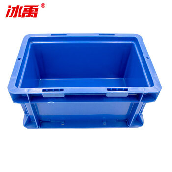 冰禹 BY-634 塑料周转箱 带盖运输物流箱 工具箱零件箱 C箱-有盖灰色