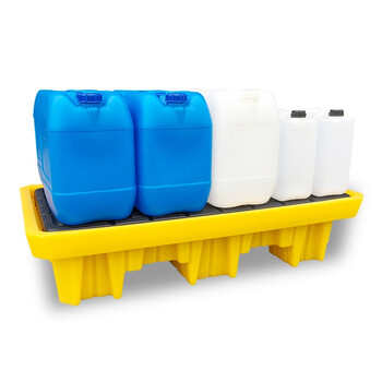 知旦防渗漏托盘610102两桶托盘130*69*30cm盛漏量32加仑/120L