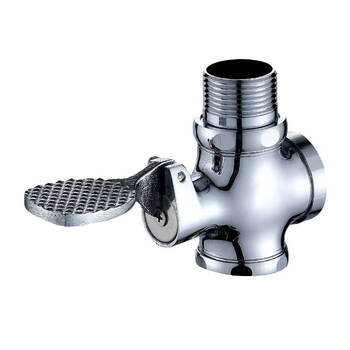 星期十 小脚踏-6分DN20 铜脚踩式蹲便器冲水阀 脚踏冲洗阀 厕所冲洗阀定制