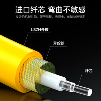胜为（shengwei）工程电信级光纤跳线 FC-ST单模单芯3米 9/125低烟无卤环保外被 收发器尾纤 FSC-104