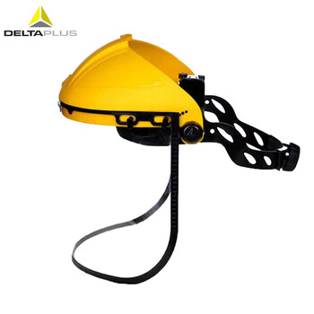 代尔塔/DELTAPLUS 101304 防化防冲击聚碳酸酯面屏+支架 防颗粒物飞溅金属 厚度2mm 2个 企业专享