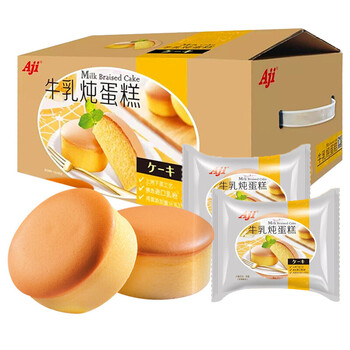 Aji 零食早餐 牛奶鸡蛋牛乳炖 780g/盒 牛奶鸡蛋牛乳炖蛋糕 780g/盒
