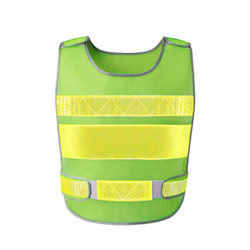 星工（XINGGONG）反光背心 交通安全服马甲反光衣骑行施工环卫荧光衣 绿网黄条XGG-030