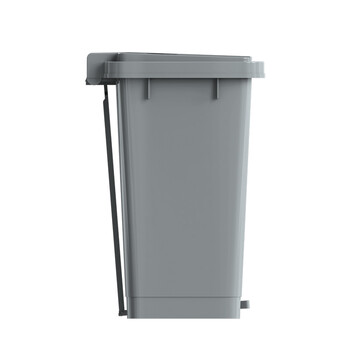 科力邦（Kelibang） 垃圾桶 脚踏式户外垃圾桶大号加厚环卫垃圾桶带盖 30L办公塑料垃圾桶商用 KB1034 灰色