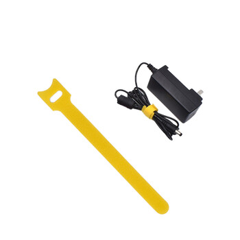 飞尔（FLYER）针形背对背魔术贴扎带 彩色自粘捆绑带 尼龙魔术贴【黄色猫型 12x200mm】200条装