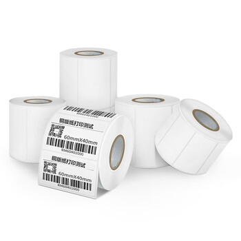译维（Ezscan）铜板不干胶标签纸铜版产品外箱包装空白贴纸 100mm*80mm*500张 单排【1卷】
