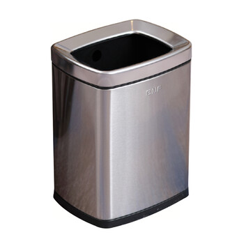 南 SF6-F01 南方长方形房间桶 商用酒店宾馆客房不锈钢垃圾桶 果皮桶 砂钢 内桶容量6升