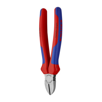 凯尼派克（KNIPEX）70 02 180 通用型斜口钳 抛光 双色手柄 180mm 切割类工具 钢