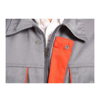 谋福CNMF劳保劳动帆布电焊工装工作服套装衣服男士耐磨厂服建筑工服（灰色上衣2XL码）191