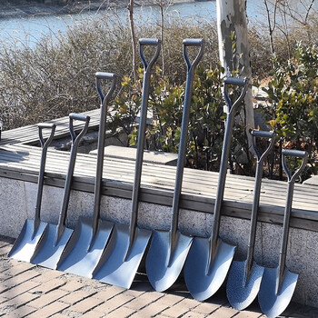 鸣固 防汛抗洪全钢铁铲 工程锰钢淬火铁锹除雪铲雪锹 园林农用钢柄铁柄铁锨 清洁挖土工具 加厚锯齿尖楸92CM