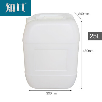 知旦 工厂堆码桶 25L酒桶储水桶工厂废液桶 610804 白色方桶