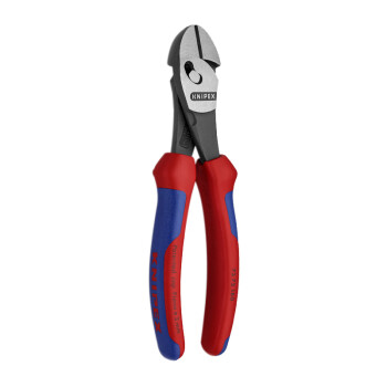 凯尼派克（KNIPEX）73 72 180 TwinForce双铰接斜口钳 抛光 双色手柄 切割类工具 钢