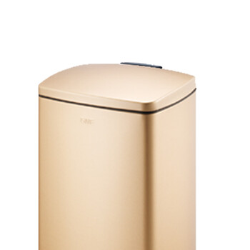 南 SJ30-F03 南方方形脚踏桶 香槟金 防指纹酒店宾馆客房不锈钢垃圾桶果皮桶厨房垃圾桶商用桶 容量30升