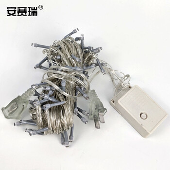安赛瑞 LED串灯 花园围栏挂灯 春节圣诞装饰布置 满天星彩灯闪灯 30米300灯蓝白 24076