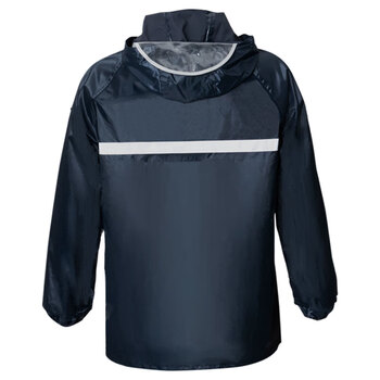 稳斯坦 分体巡逻雨衣雨裤套装 XXL/180黑色带帽檐 值勤 WST531(可定制)