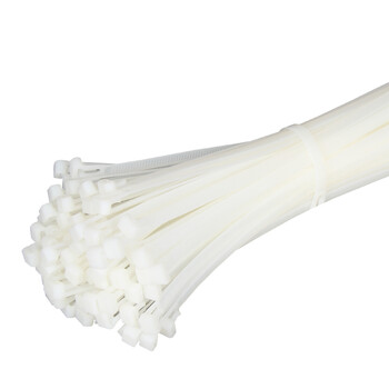 【天旭】可松式尼龙扎带塑料锁扣活扣可拆卸反复使用活动扎带绑线捆线可退式捆绑带8*250白色 100条
