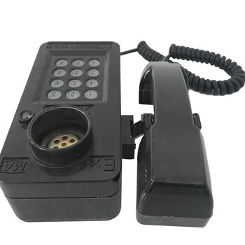 zan正安 矿用本安型电话机防爆电话KTH137防爆电话机 煤矿专用防爆壁挂电话机 黑色