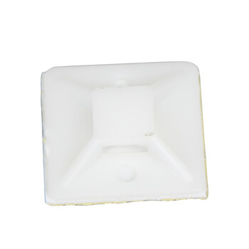 天旭吸盘定位片尼龙扎带固定器扎带白色固定座电线理线夹定位片20×20 100个