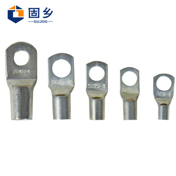 固乡【10只装】 SC窥口接线铜鼻子 接头 铜线耳 接线端子头 铜鼻子 铜镀锡线鼻子10/16/35/25平方 sc50