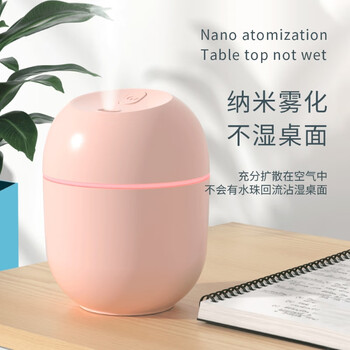 遥里逊彩蛋加湿器家用小型迷你静音加湿器 白色YLX-717