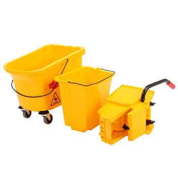 迪恩斯（DEANS）酒店用小号手动下压式榨水车洗拖把桶挤压脱水桶拖布压水车挤水车柞水车保洁清洁车拧水桶