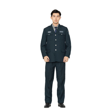 冰禹 BY-5045 执勤制服保安服 小区物业工作服 藏青直筒套装（不含帽）185