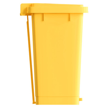 科力邦（Kelibang） 医疗垃圾桶 医院用垃圾箱卫生桶商用有盖垃圾桶废物回收箱翻盖30升 KB1010 黄色脚踏款