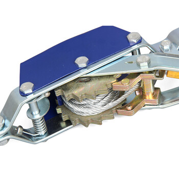 【天旭】棘轮式紧线器收紧器双钩拉紧器钢丝绳1吨/2吨/3吨/4吨牵引器多功能卡线器电力电工紧线钳1T  1套