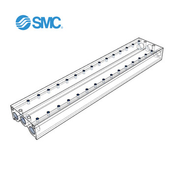 SMC SS5Y7-20-15 5通电磁阀 直接配管型集装式 整块型底板/各自配线 集装式型号 20型15阀 适用SY7000系列