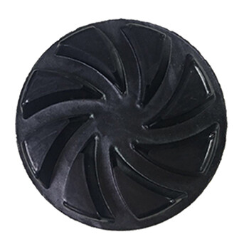 伽華（KARVA）JH-06 300目圆形树指螺旋厚片 6片装 黑色磨片 花岗石水磨片 抛光修边机圆形树指螺旋厚片