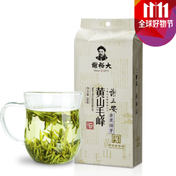 2018新茶 谢裕大明前特级黄山毛峰绿茶叶100g袋装嫩芽毛尖 