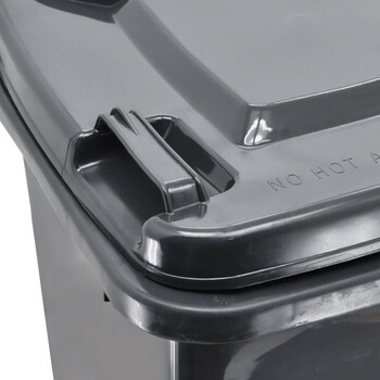 兰诗 120A 大号户外垃圾桶物业环卫带盖分类垃圾桶果皮箱可定制 120L黑色其他垃圾