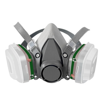 普达 防毒面具 410配D-B/K-1滤毒盒七件套 防毒面罩 防氨/氯/氯化氢/氟化氢 防毒口罩防无机气体