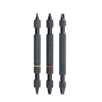 VESSEL威威日本进口拆卸螺丝批头 NEJ-123压坏生锈螺丝取出器 3支装 适用M3~M8
