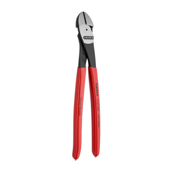 凯尼派克（KNIPEX）74 21 250 省力型斜口钳 抛光 塑料套柄 12°弯头 250mm 切割类工具 钢