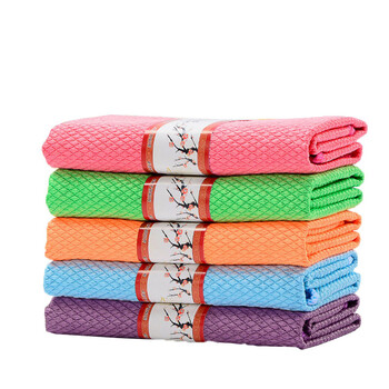 兰诗（LAUTEE）DA1055 玻璃清洁毛巾抹布吸水不掉毛清洁巾毛巾 30*40cm10条装颜色随机
