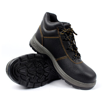 代尔塔301904 LANTATNA S1P HRO HI安全鞋印度水牛皮鞋面防砸防油防刺穿劳保鞋 黑色 44*1双