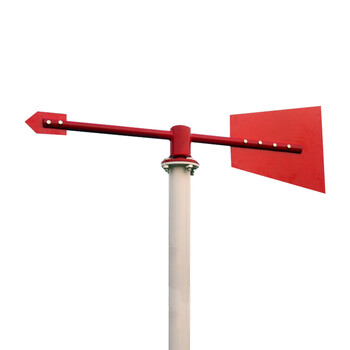 越翔安防（YX）FX-01B 标准型金属风向标 夜光反光型风向标 夜光金属风向仪（反光型风向标+1.2米支架）