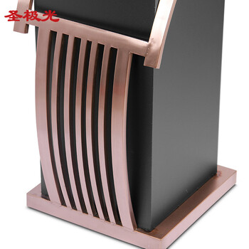 圣极光酒店垃圾桶大堂废物桶欧式烟蒂桶710816可定制32*30*81cm